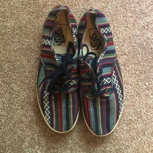 Tribal patterned Vans